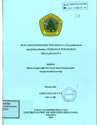 Image of Pengaruh Konsumsi Teh Krisan (Chrysanthemum morifolium Ramat) Terhadap Perubahan Nilai pH Saliva