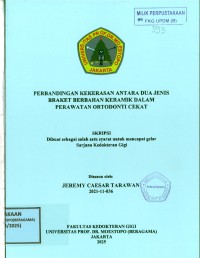 Image of Perbandingan Kekerasan Antara Dua Jenis Braket Berbahan Keramik dalam Perawatan Ortodonti Cekat