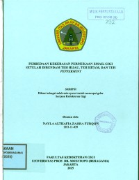 Image of Perbedaan Kekerasan Permukaan Email GIGI Setelah Direndam Teh Hijau, Teh Hitam, dan Teh Peppermint