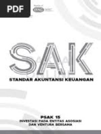 Image of PSAK No. 15 (revisi 2009) : Investasi pada Entitas Asosiasi