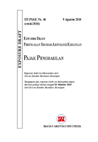 Image of PSAK No. 46 (revisi 2010): Pajak Penghasilan