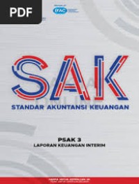 Image of PSAK No. 3 (revisi 2010) : Laporan Keuangan Interim