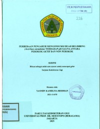Image of Perbedaan Pengaruh Mengonsumsi Buah Belimbing (Averrhoa carambola) Terhadap pH Saliva Antara Perokok Aktif dan Non Perokok