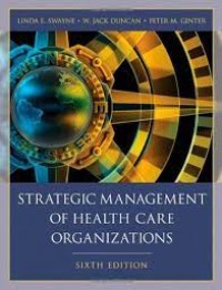 Image of Strategic Management Of Health Care Organizations